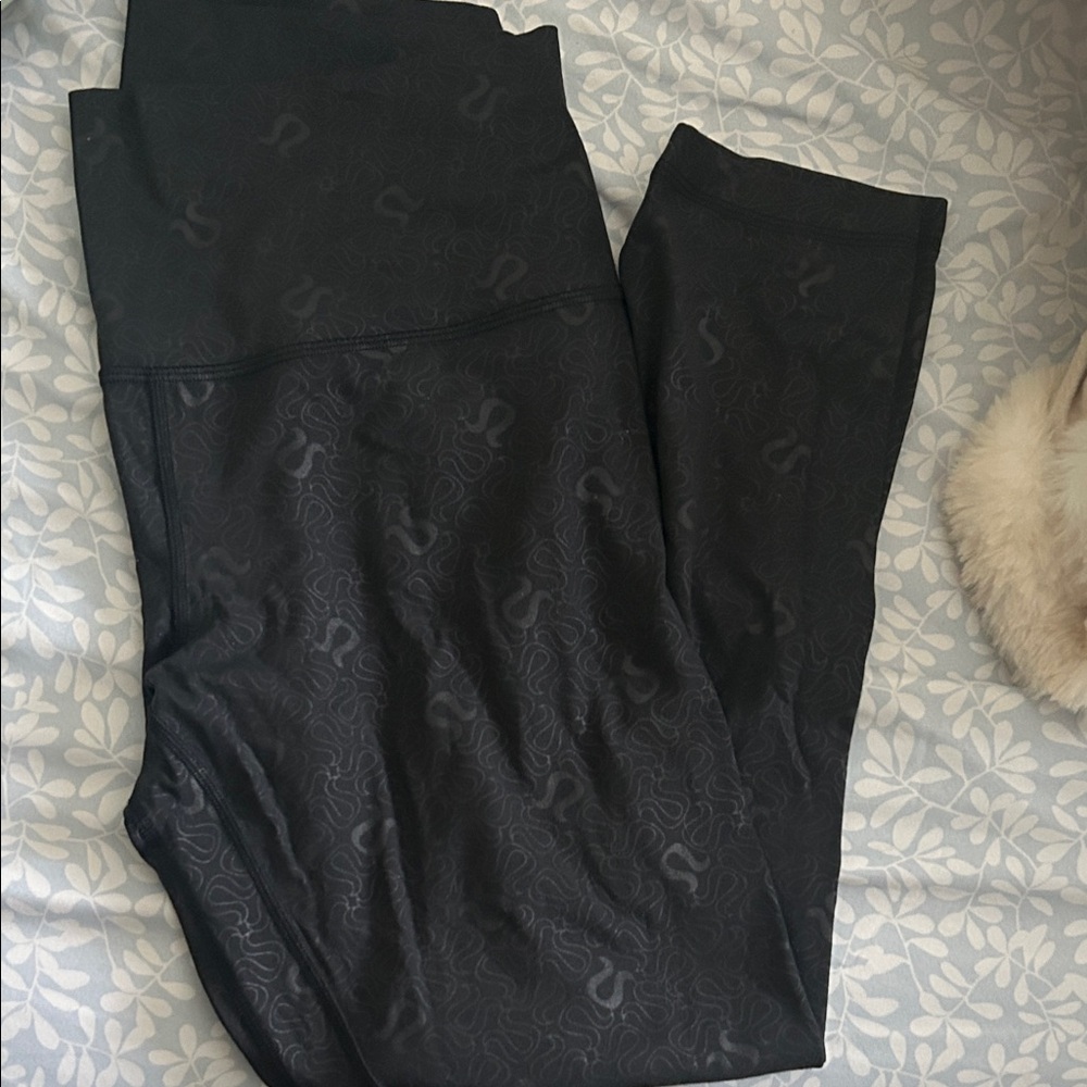 lululemon athletica Black Patterned Pants